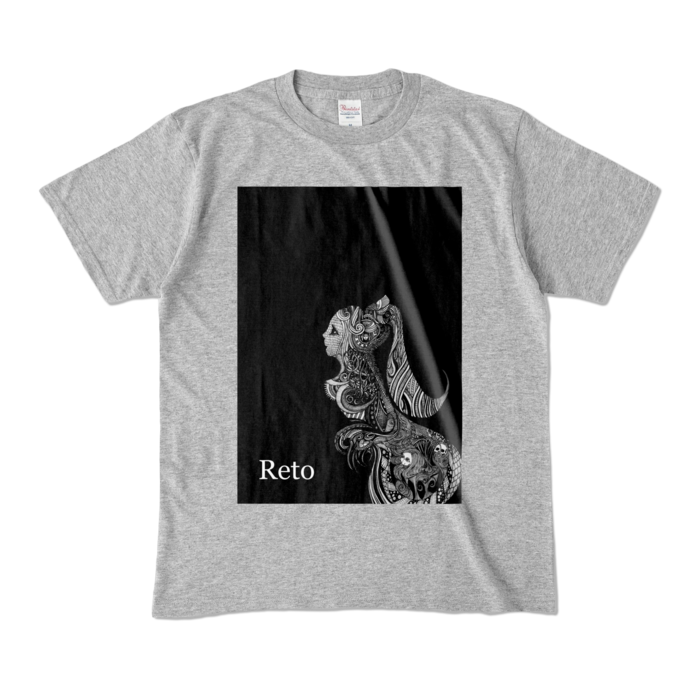 カラーTシャツ - M - 杢グレー (濃色)