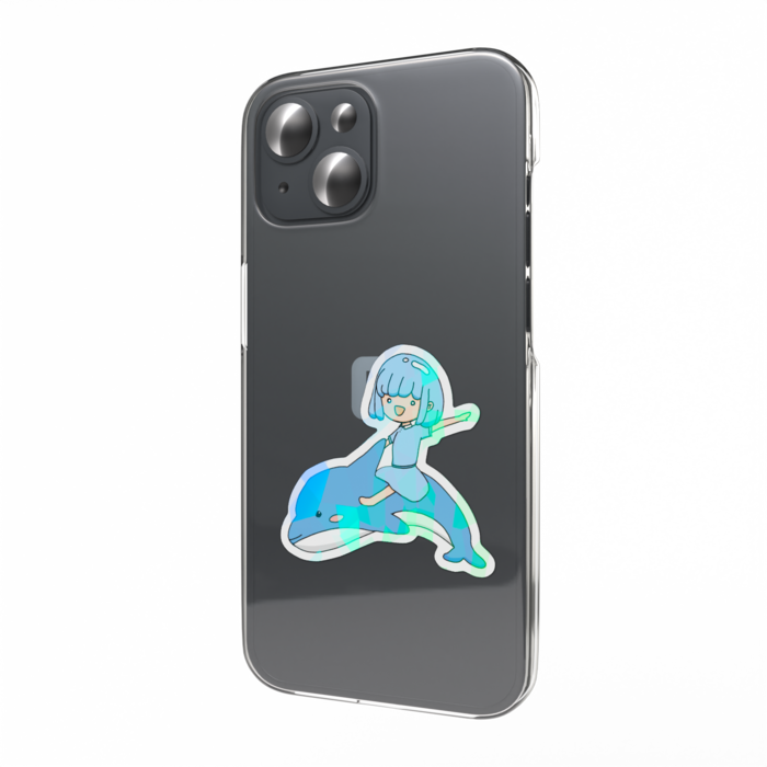 ホログラムスマホステッカー - 縦