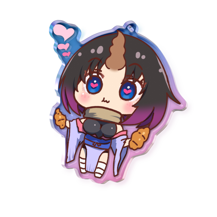 オーロラアクリルキーホルダー - 70 × 70mm