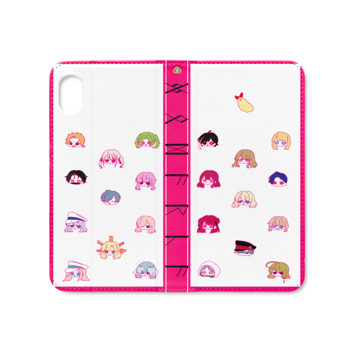 手帳型iPhoneケース（ベルトなし） - iPhone XR - ストラップ穴 あり