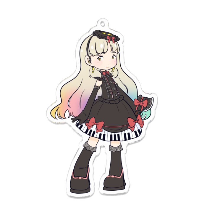 アクリルキーホルダー（コーティング） - 100 x 100 (mm)