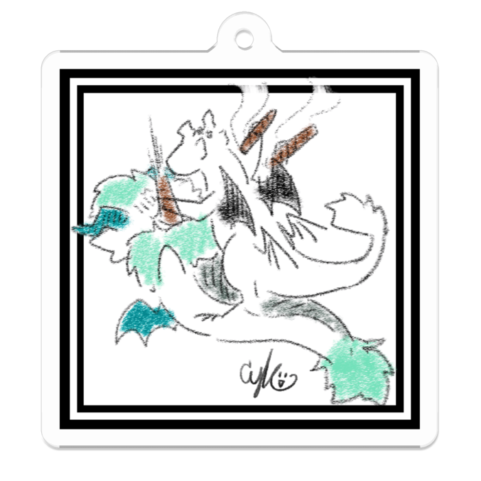 アクリルキーホルダー - 50 x 50 (mm)
