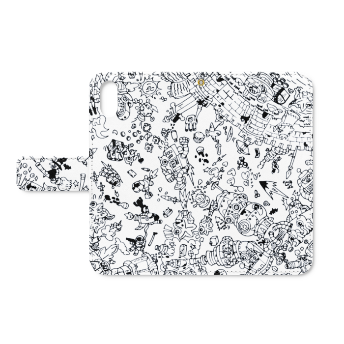 手帳型iPhoneケース - iPhone XS / X - ストラップ穴 あり