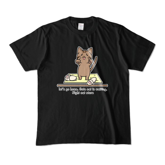 おかえり猫②Tシャツ - M - ブラック