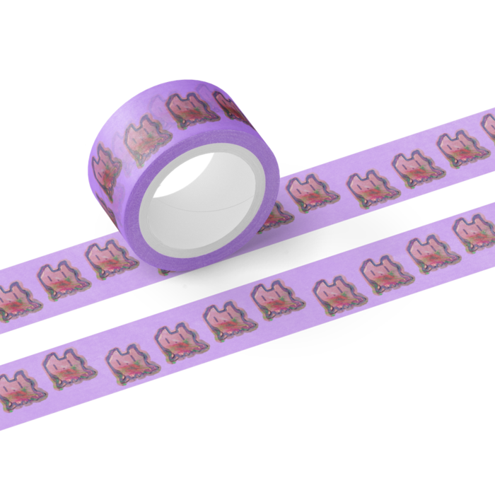 ココロ缶　マスキングテープ - テープ幅 20mm(紫)
