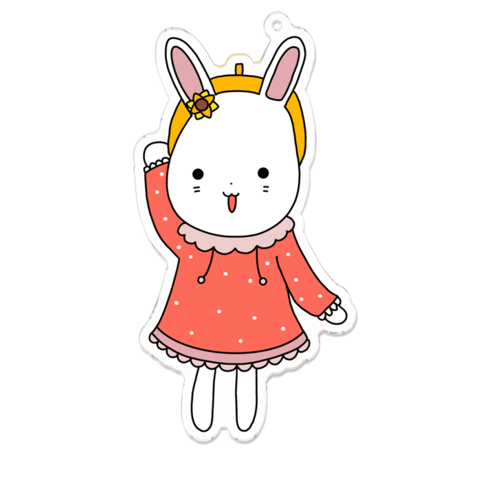 アクリルキーホルダー（コーティング） - 100 x 100 (mm)