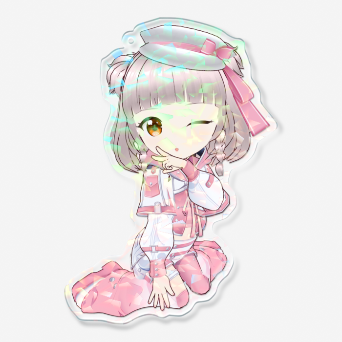 ホログラムアクリルキーホルダー - 100 × 100mm
