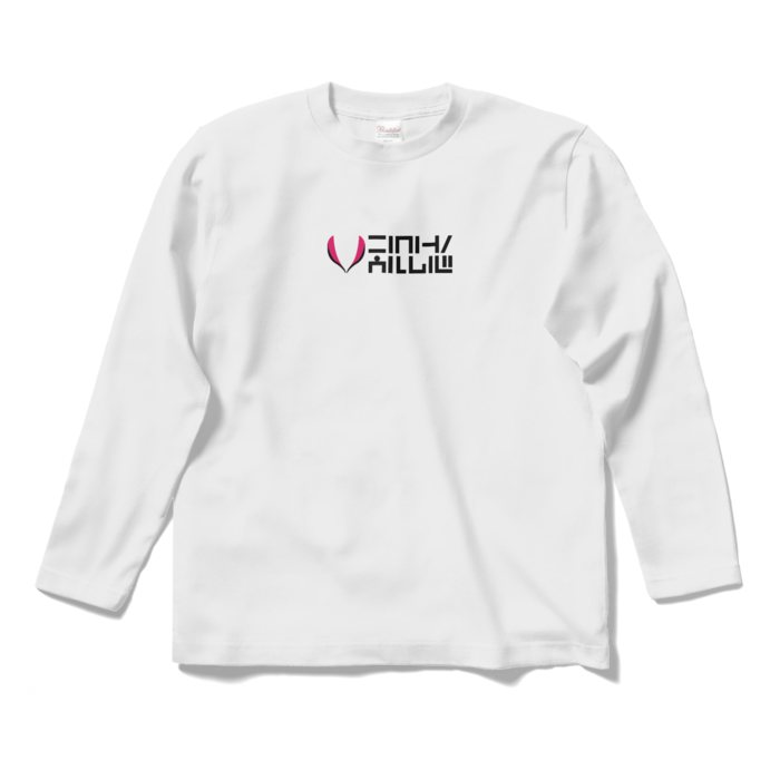 ロングスリーブTシャツ ホワイト - S - 紫×水柄