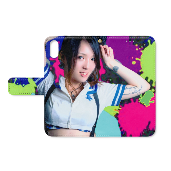 手帳型iPhoneケース - iPhone XS / X - ストラップ穴 あり