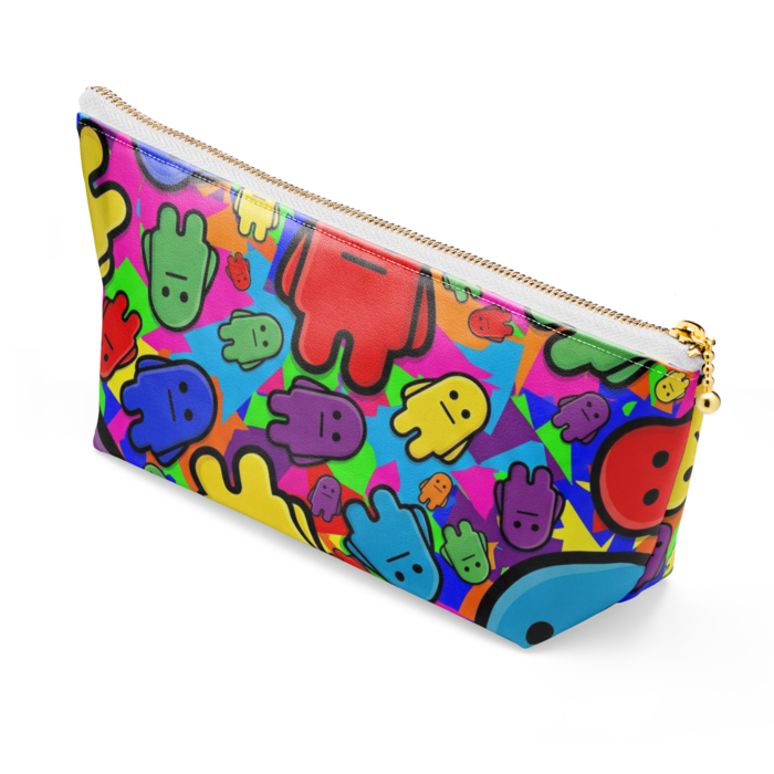 ポーチ - 長さ21.5cm / 高さ10cm - ホワイト