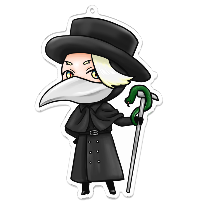 アクリルキーホルダー - 100 x 100 (mm)