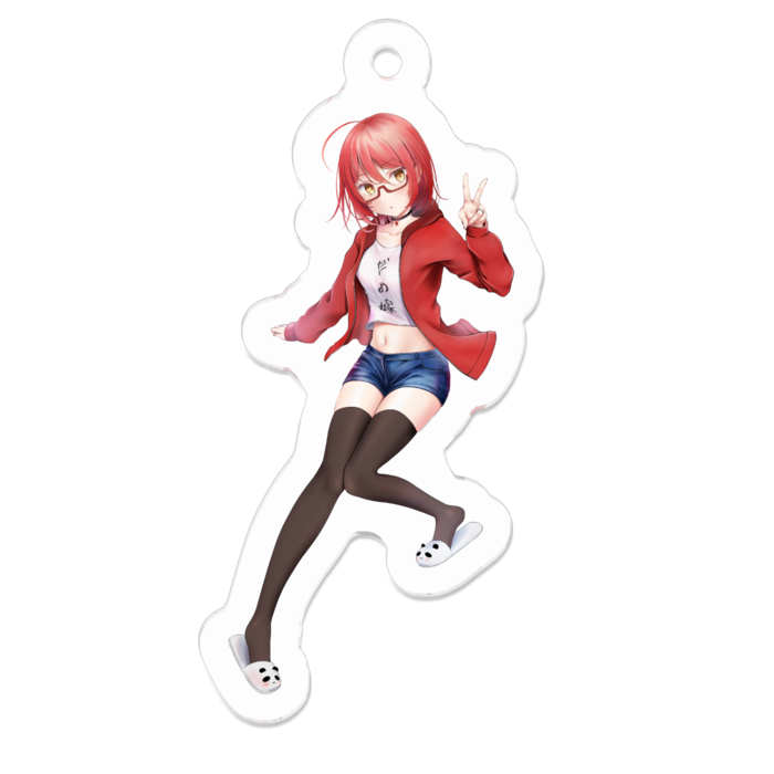 アクリルキーホルダー（コーティング） - 50 x 50 (mm)