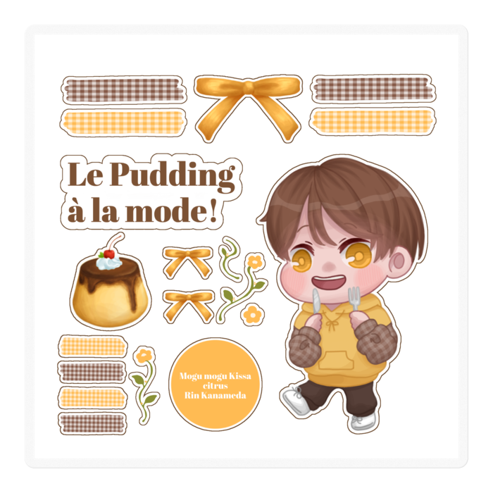 ステッカー - 100 x 100 (mm)