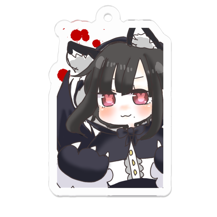 アクリルキーホルダー（コーティング） - 50 x 50 (mm)