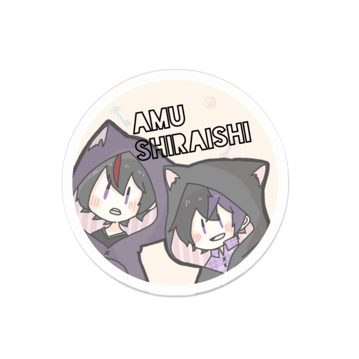 アクリルバッジ - 50 x 50 (mm)