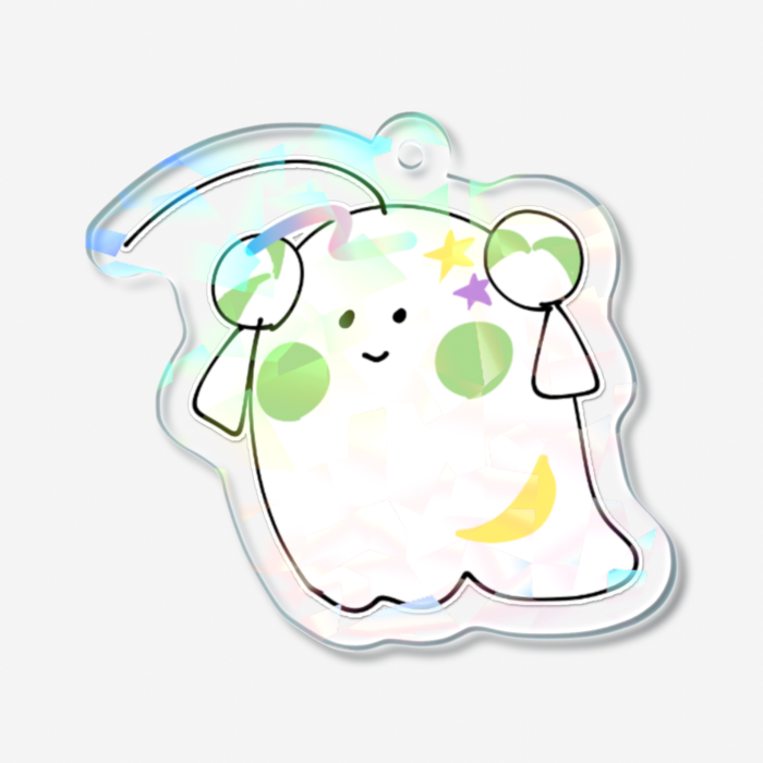 ホログラムアクリルキーホルダー - 50 × 50mm