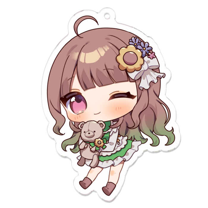 アクリルキーホルダー（コーティング） - 70 x 70 (mm)