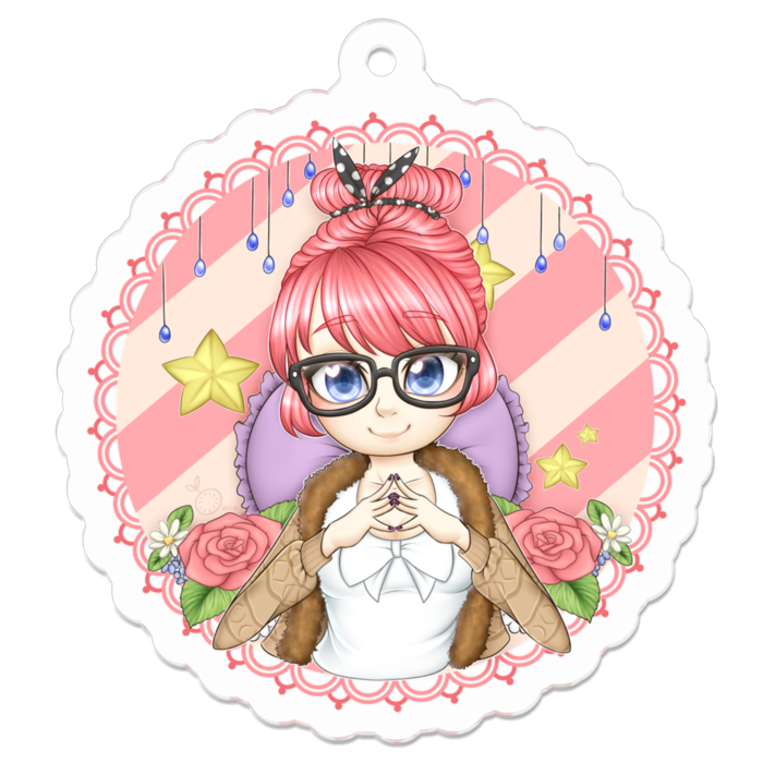 アクリルキーホルダー - 50 x 50 (mm)