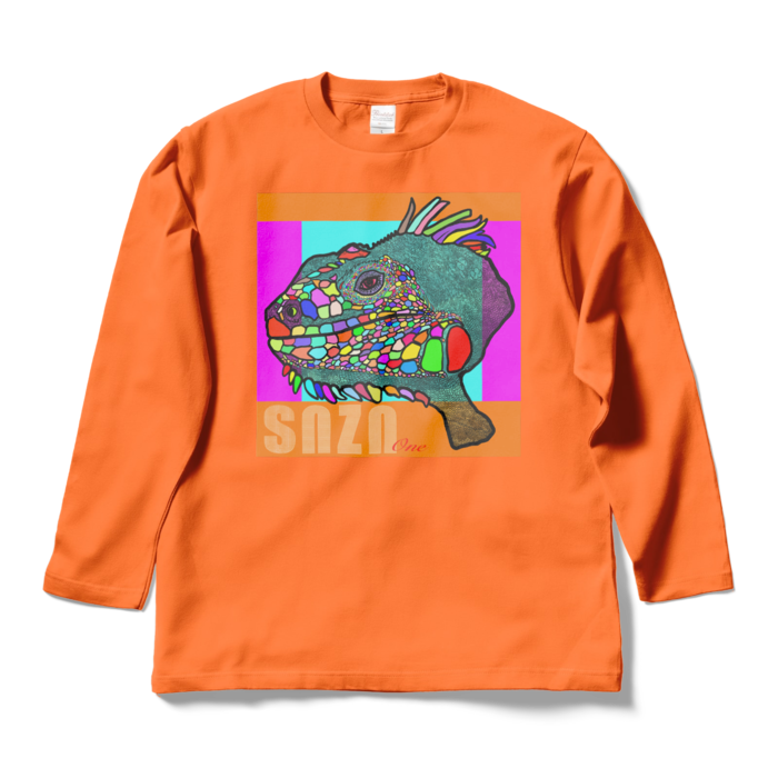ロングスリーブTシャツ - L - オレンジ