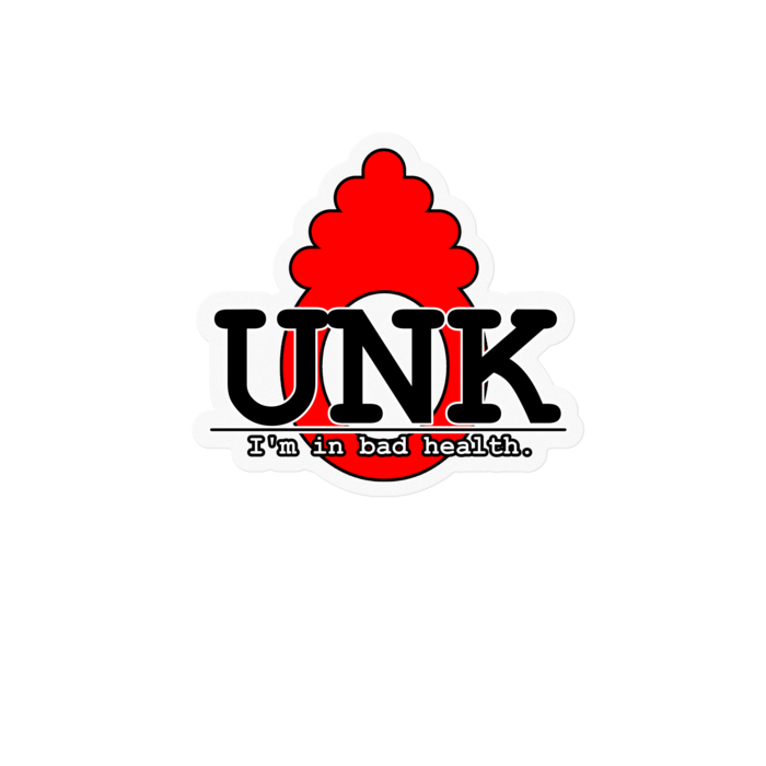 血便ステッカー（透明） - 100 x 100 (mm)