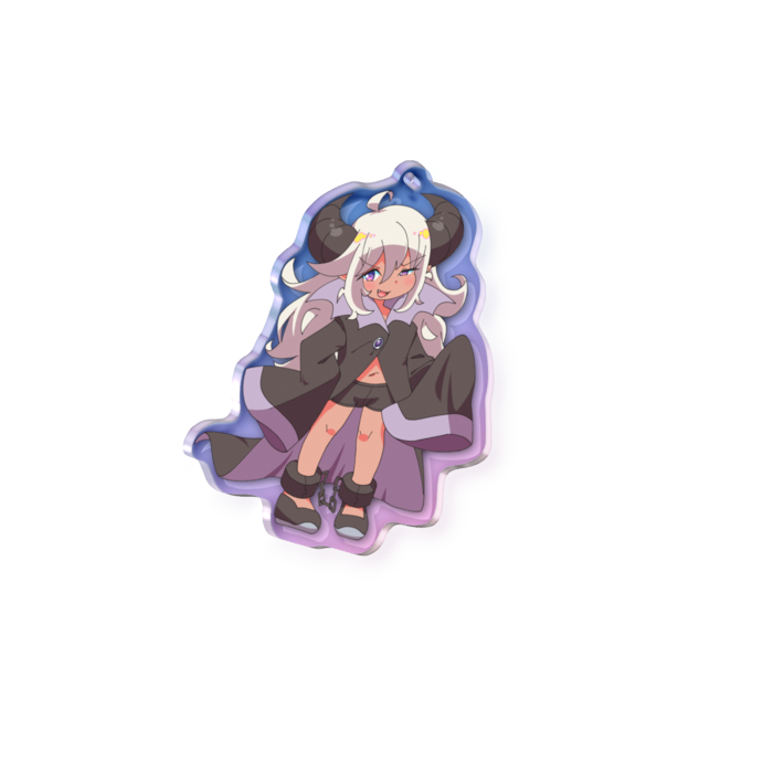 オーロラアクリルキーホルダー - 100 × 100mm