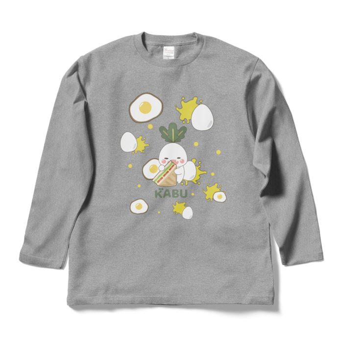 ロングスリーブTシャツ - L - 杢グレー