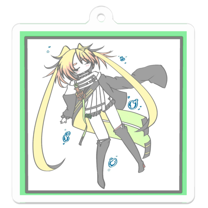 アクリルキーホルダー(コーティング) - 50 x 50 (mm)