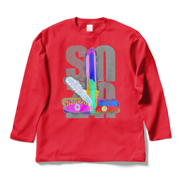 ロングスリーブTシャツ - L - レッド
