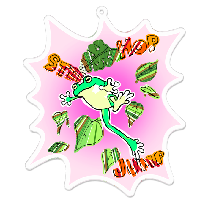 アクリルキーホルダー（コーティング） - 100 x 100 (mm)