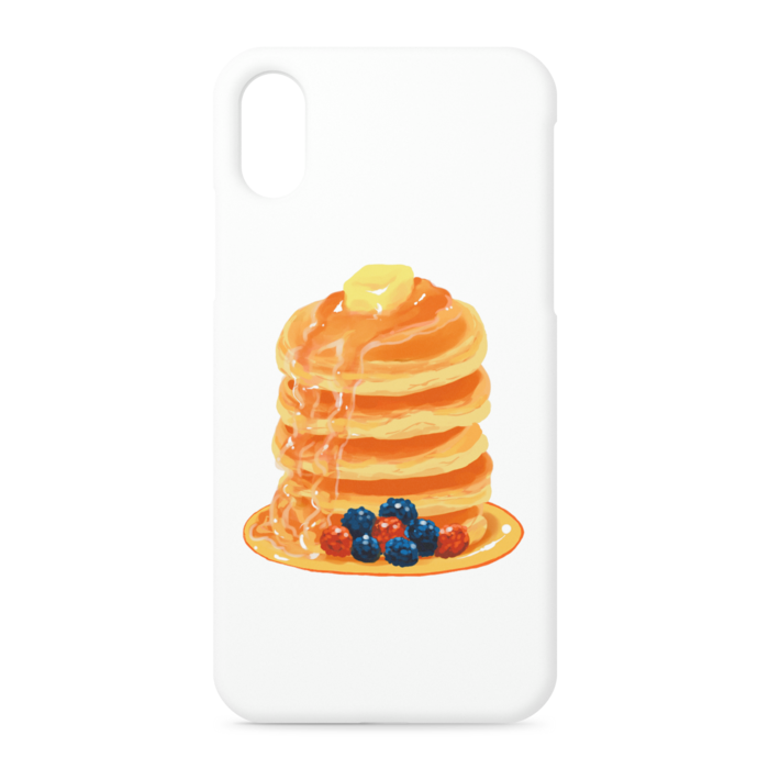 パンケーキのiPhoneケース - iPhone XS / X - 正面印刷のみ