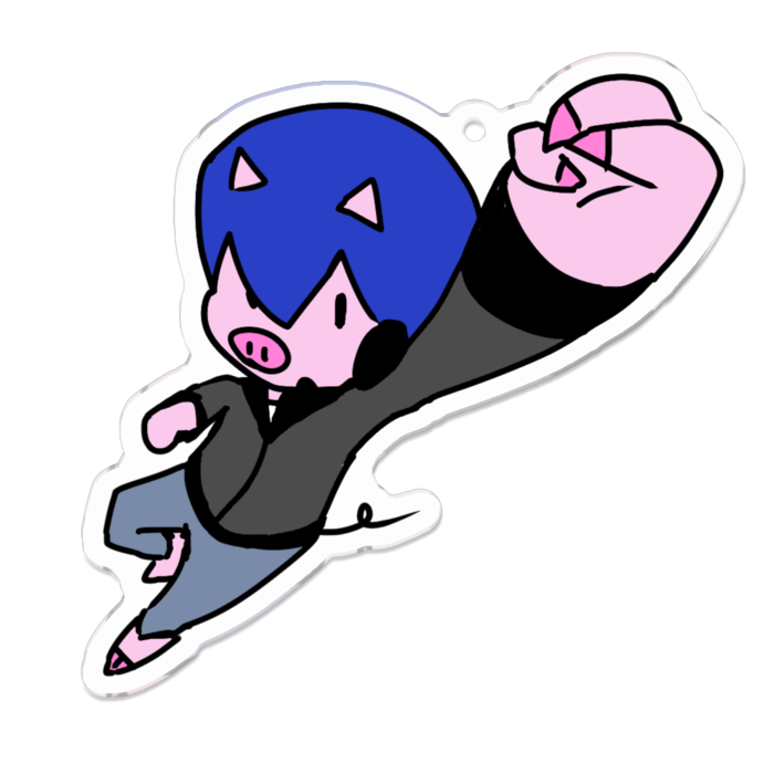 アクリルキーホルダー - 70 x 70 (mm)