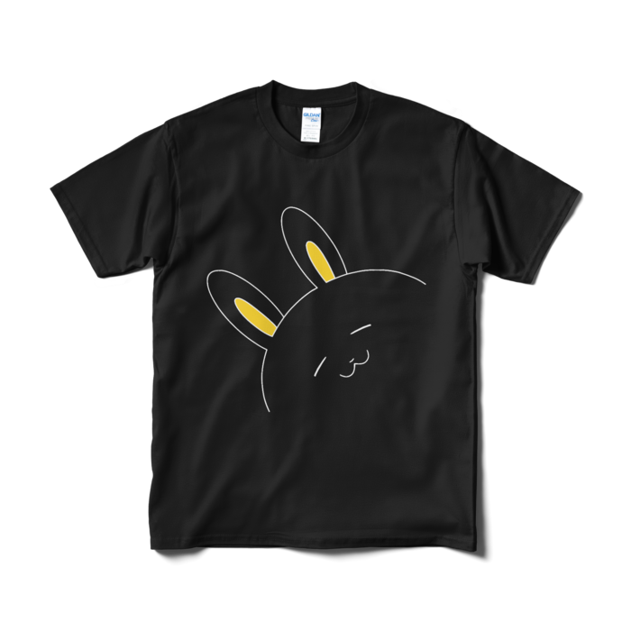黒うさうさTシャツ(短納期) - M - ブラック