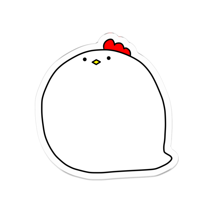 アクリルバッジ - 50 x 50 (mm)