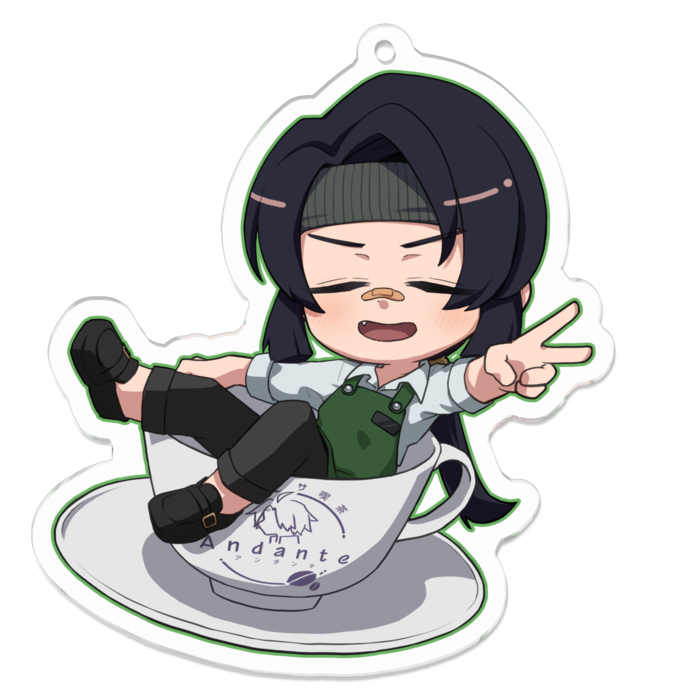 アクリルキーホルダー - 70 x 70 (mm)ナモ