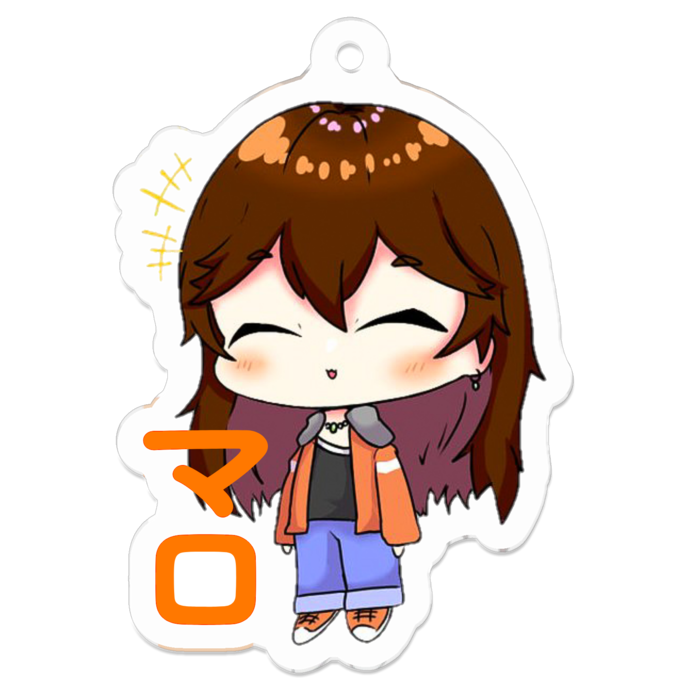 アクリルキーホルダー（コーティング） - 50 x 50 (mm)