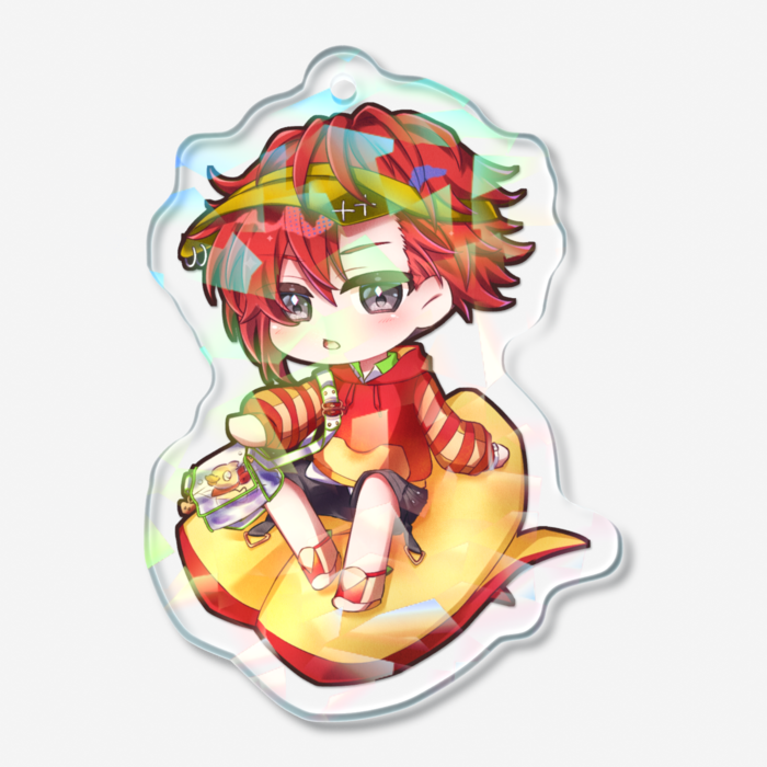 ホログラムアクリルキーホルダー - 50 × 50mm