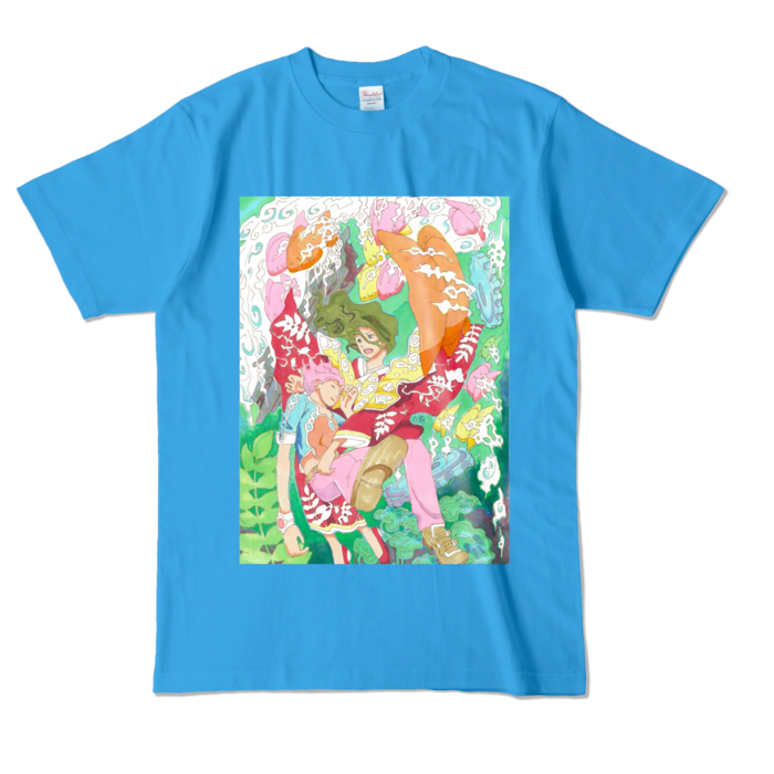 カラーTシャツ - L - ターコイズ (濃色)