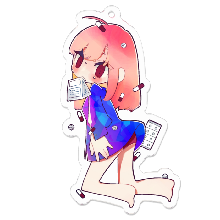 アクリルキーホルダー - 70 x 70 (mm)