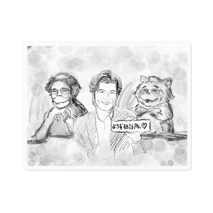 ステッカー - 100 x 100 (mm)