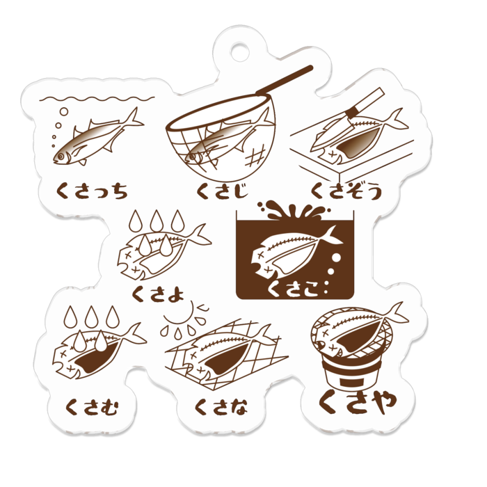 アクリルキーホルダー - 50 x 50 (mm)