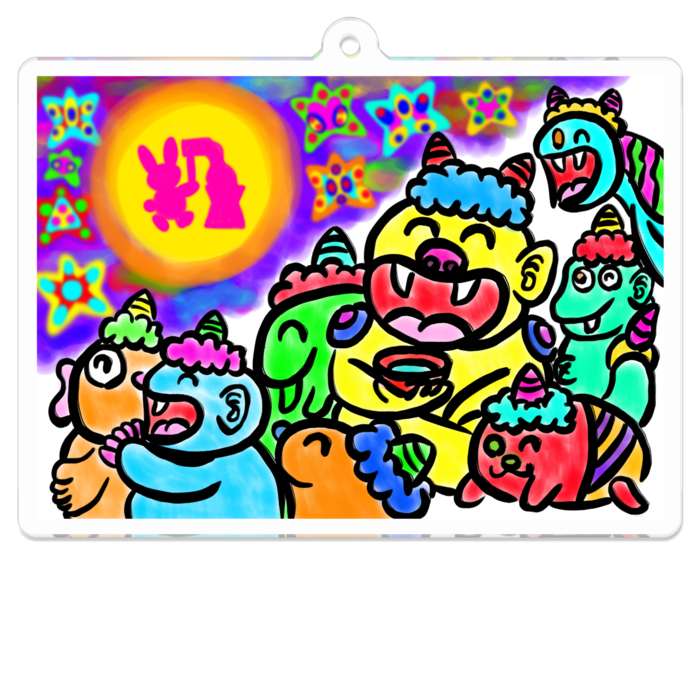 アクリルキーホルダー - 70 x 70 (mm)