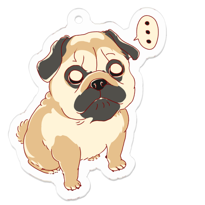 アクリルキーホルダー - 50 x 50 (mm)