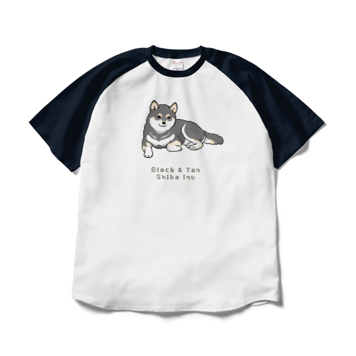 ラグランTシャツ - XL - ホワイト×ネイビー/Raglan T-Shirt (Size XL) White & Navy