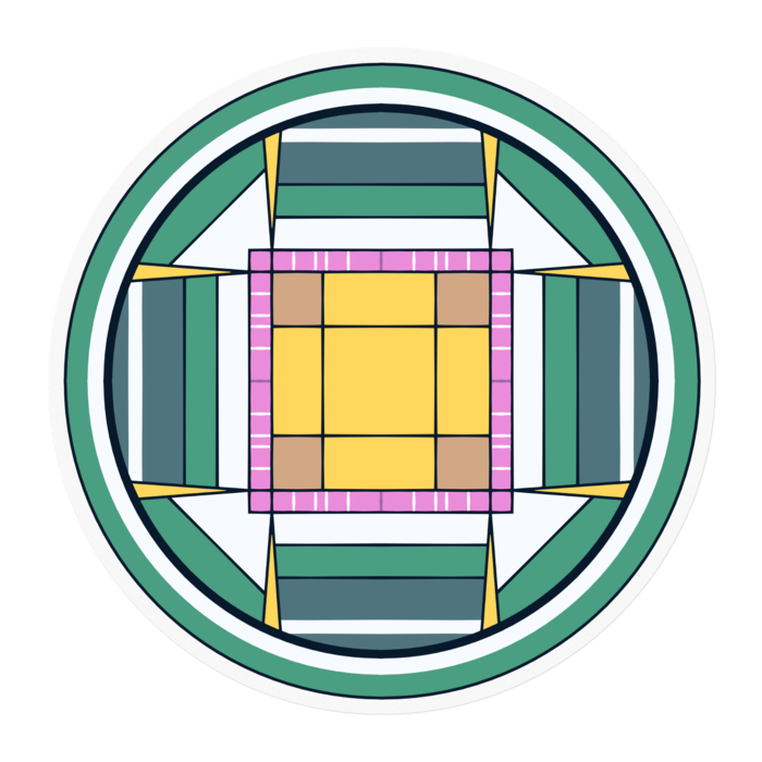 ステッカー - 100 x 100 (mm)