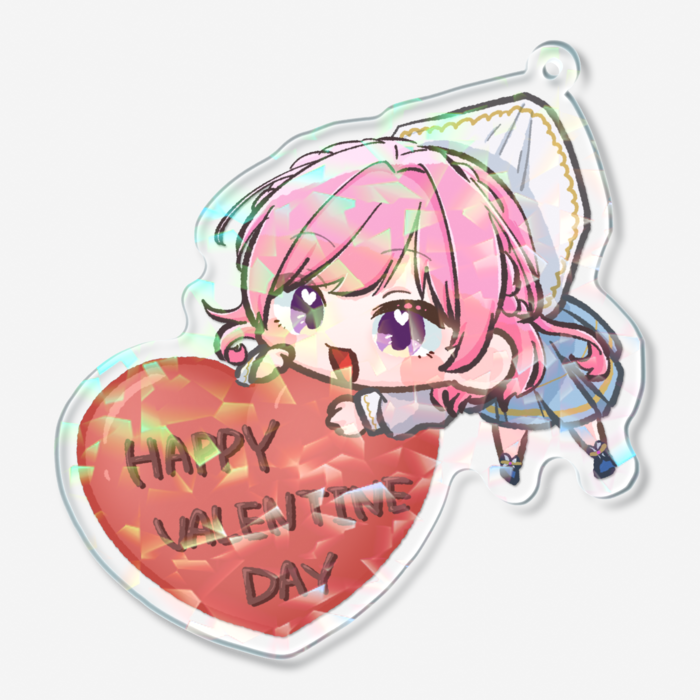 ホログラムアクリルキーホルダー - 70 × 70mm