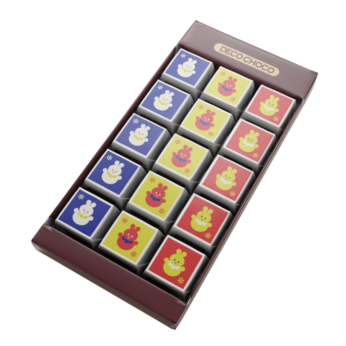 DECOチョコ - 列ごとにデザイン