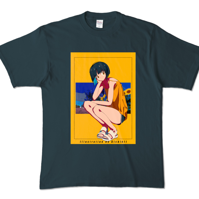 カラーTシャツ - XL - デニム (濃色)