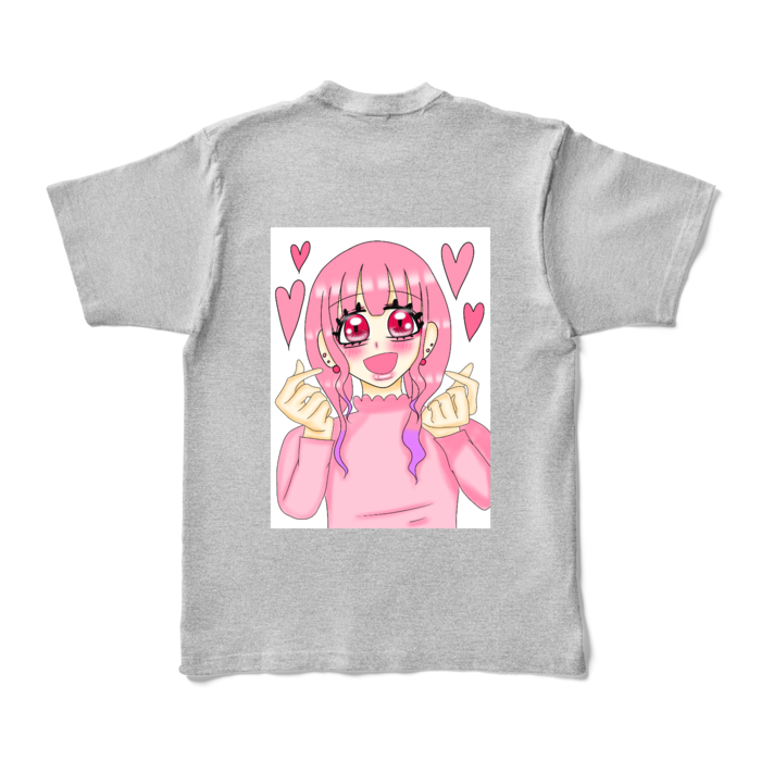 カラーTシャツ - XL - 杢グレー (濃色)
