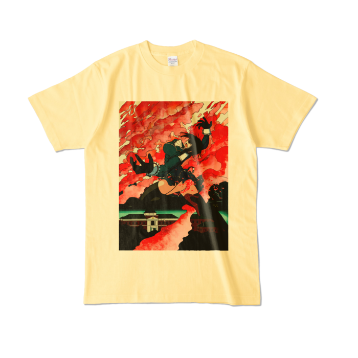 カラーTシャツ - L - ライトイエロー (淡色)