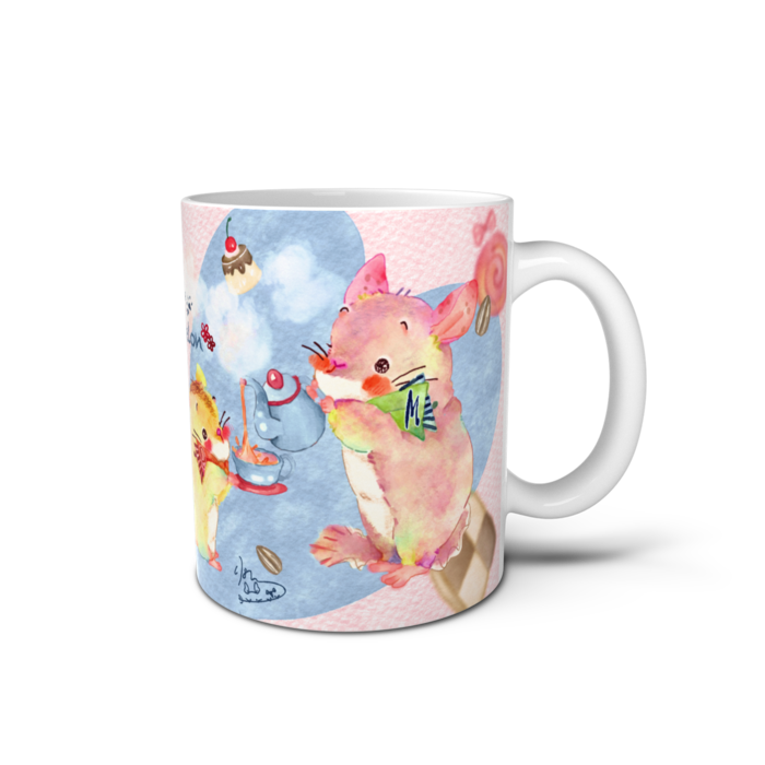 マグカップ - 直径 8 cm / 高さ 9.5 cm